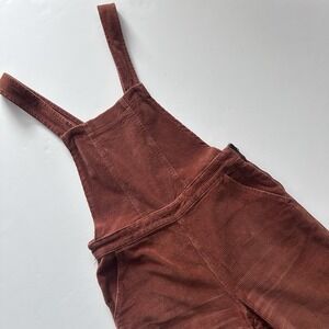 Altar'd State Rust Brown Corduroy Overalls Jumpsuit